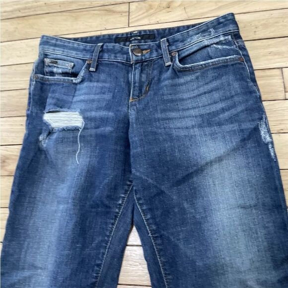 JOE’S Jeans Womens W 24 Cropped Ex-Lover Blue Gemma VTG Y2K LA Design 30in Waist - Picture 14 of 16